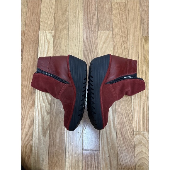Fly London Yama Wine Suede Ankle Boots, size 38‎ - Picture 2 of 6